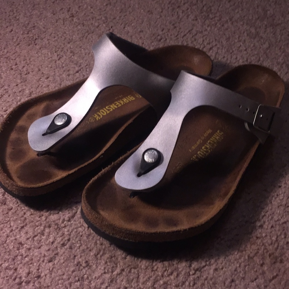 Silver Birkenstocks